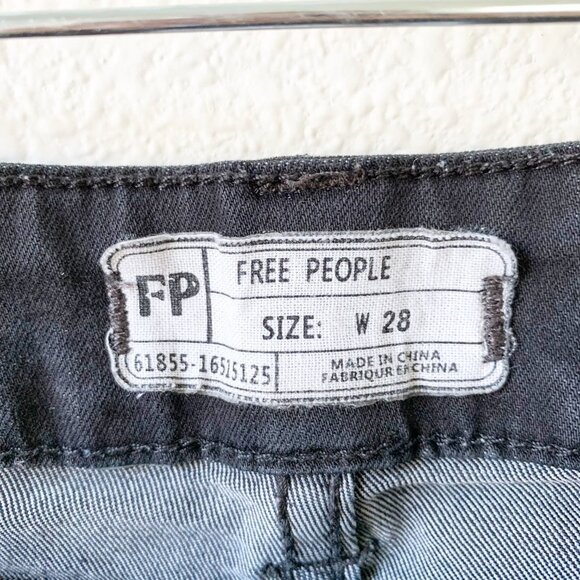 Free People Black Pocket Front Skinny Jeans 28 - Picture 5 of 10
